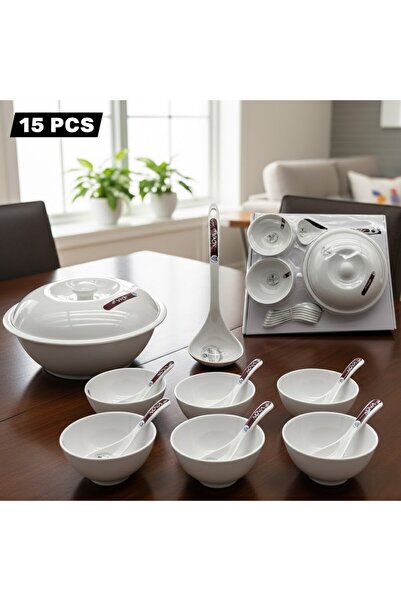 Generic 15-piece melamine drink set – healthy, elegant, and practical.