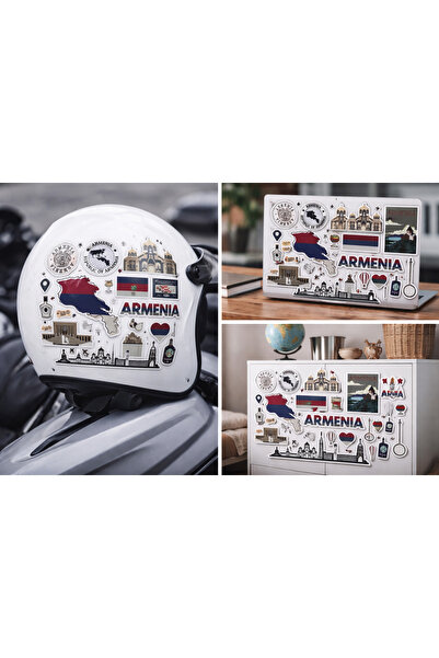 Limitless Design Armenia Themed Sticker Set |   Armenia Decorative & Travel S...