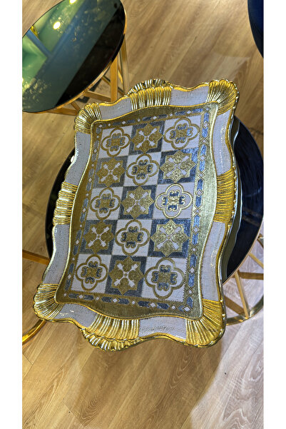 Sezzatini Firenze Esterhomedecor 6-Person Original Italian Rosewood Tray 43*30cm