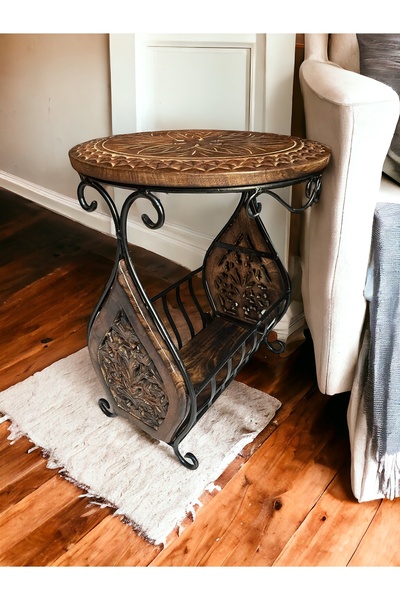 Vintage AHŞAP GAZETELİK SEHBA