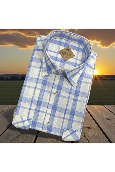 ALMİNA Double Pocketed 100% Cotton Dad Shirt with Flap