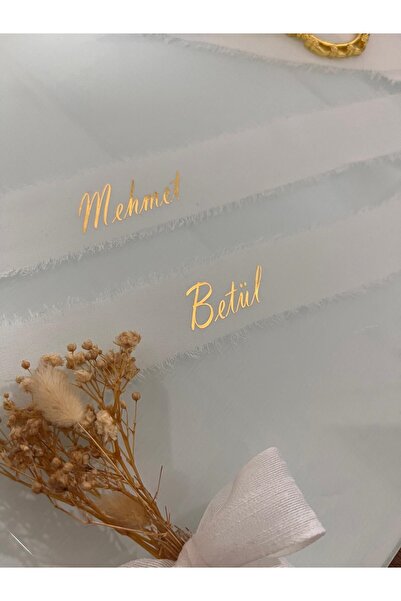 nuksoc Söz Nişan İsteme İsimli İpek Yüzük Kurdelesi