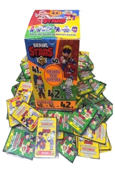 BRAWL STARS Yeni Seri Karakter Kartları 4 Adet