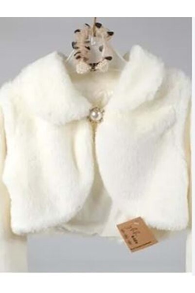 Pembe Mavi Fur Bolero Cream