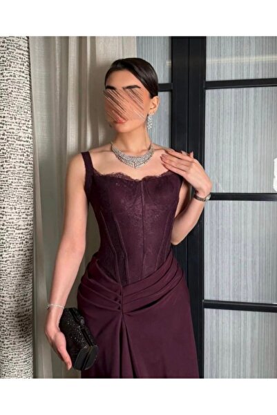 Velure Burgundy evening dress for women