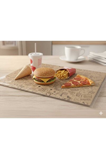 Okumuş Home Vintage Desenli Yağlı Kağıt Ve Sunum Gazete Kağıdı 50x50 cm ( 50 ...