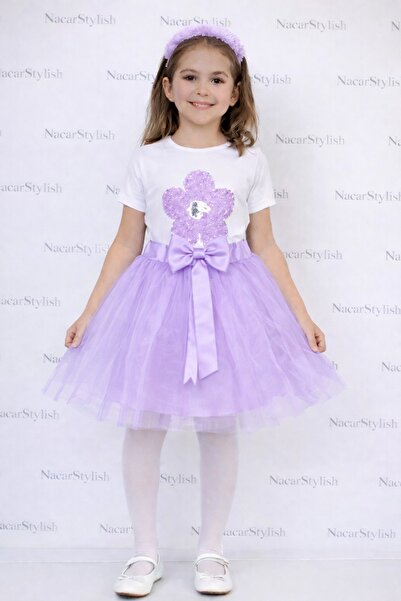 Nacar 23 Nisan 29 Ekim Papatya T-shirt&Tütü Etek 2'li Takım - 23 Nisan Göster...