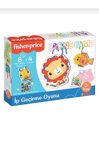 FISHER PRICE Fisher‑Price İp Geçirme Oyunu / Lacing Game – Eğitici Çocuk Oyun...