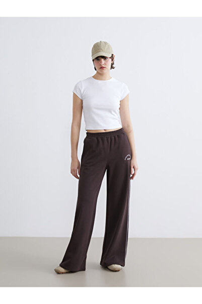 LC Waikiki RMZ GİYİM FARKIYA Pantaloni de trening groși pentru femei, cu impr...