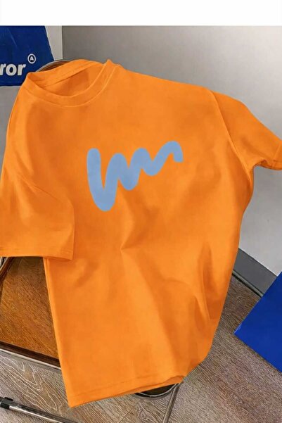 New Shine Orange W Printed Unisex Tshirt