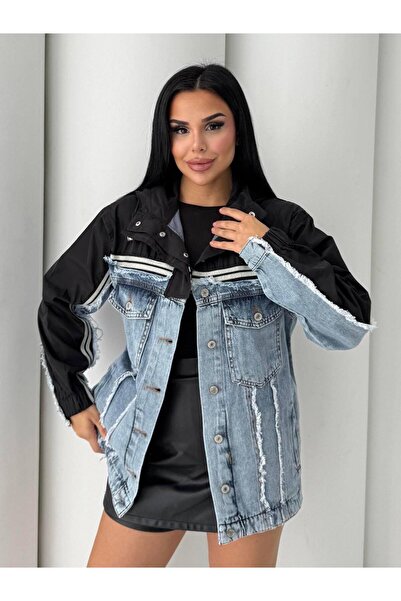 KUN SPORTSWEAR Vintage Denim Piece Trend Design Jacket Oversize
