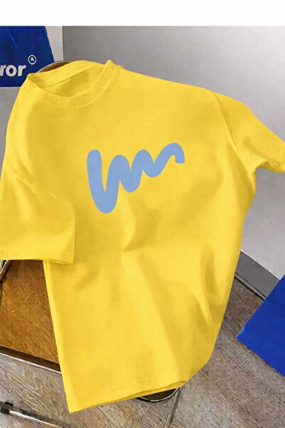 New Shine Yellow W Printed Unisex Tshirt