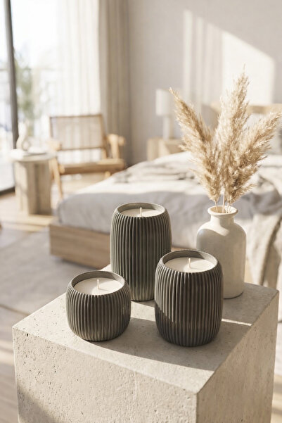 Helis Craft Dekoratif Tealight Mumluk 3lü Set