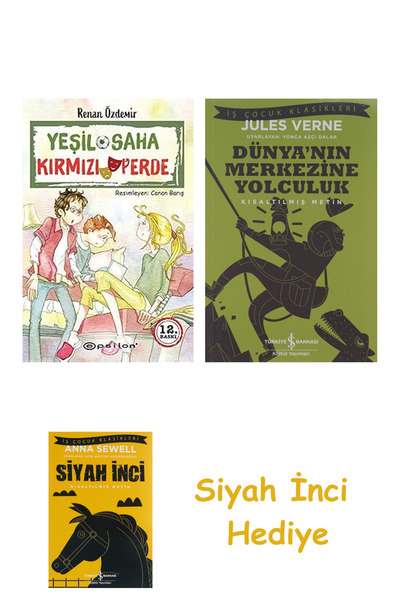 TÜRKİYE İŞ BANKASI KÜLTÜR YAYINLARI Yeşil Saha Kırmızı Perde + Dünyanın Merke...