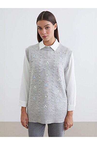 LC Waikiki Quality Pieces from Çelebi Store Zero Roba Collar Embroidered Wome...