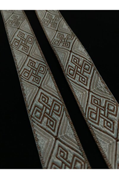 ULUPAMİR شريط زخرفي عرقي بني اللون