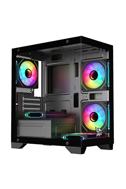 gameagle 750W + 80 BRONZE POWER 5 ARGB FANLI MİNİ AKVARYUM KASA