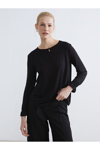 LC Waikiki Crew Neck Ruffle Blouse