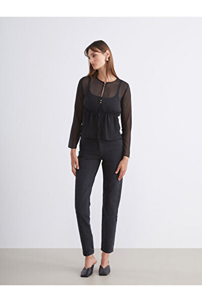 LC Waikiki Γυναικείο τζιν παντελόνι Slim Mom από το Shining Store - Sparkling...