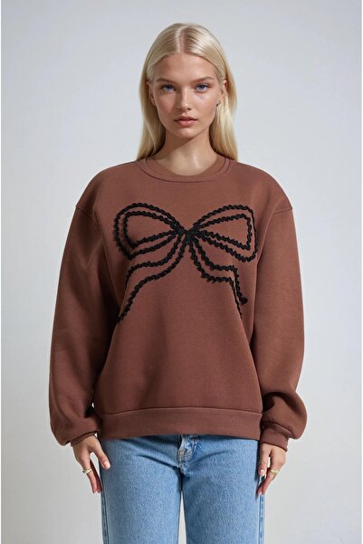 Lijuri Hanorac supradimensionat cu broderie fundă 3497