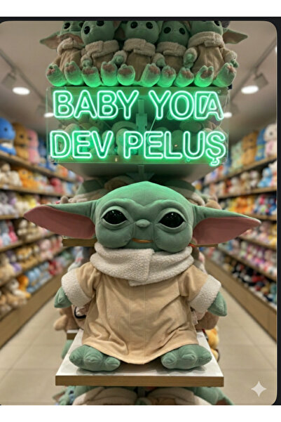 BLACK DİAMOND PLUSH TOY Baby Yoda Dev Peluş uyku arkadaşı 75 CM