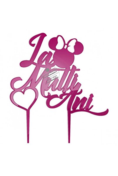 Decoratiuni Dulci Cake topper for girls, happy birthday! - Black