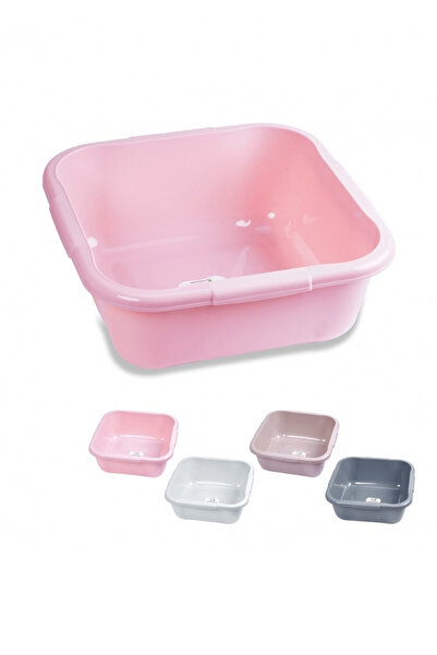 Tuncel Store حوض مربع ملون قطعة واحدة 4 رقم E163 (945)