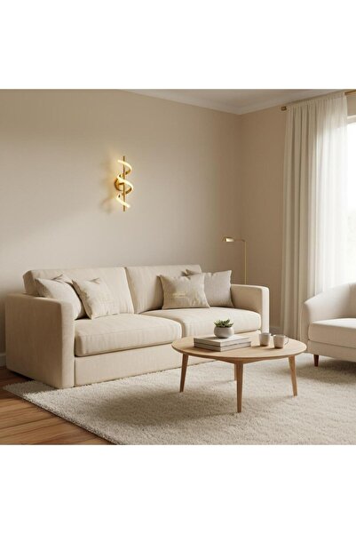 Elizim Home Lighting Burgu Ledli Pilli Gold Aplik