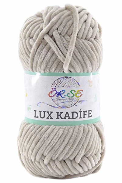ÖR-SE Mlvx Örse Lux Kadife El Örgü İpi Kod/Renk 03228 TAŞ 100 gr 130 mt-1