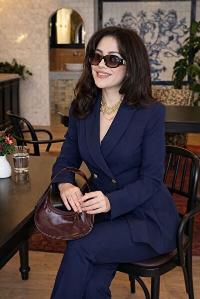 hayal giyim Kadın Kruvaze Ceket Pantolon Takım – Şık Ofis & Günlük Takım Elbise