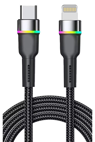 Zipax İphone 13 - 13 Pro - 13 Pro Max 35W Pd Ligtning Hızlı Şarj Kablosu RGB ...