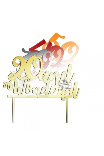 Decoratiuni Dulci Topper varsta υπέροχο πλεξιγκλάς - Ασημένιος καθρέφτης