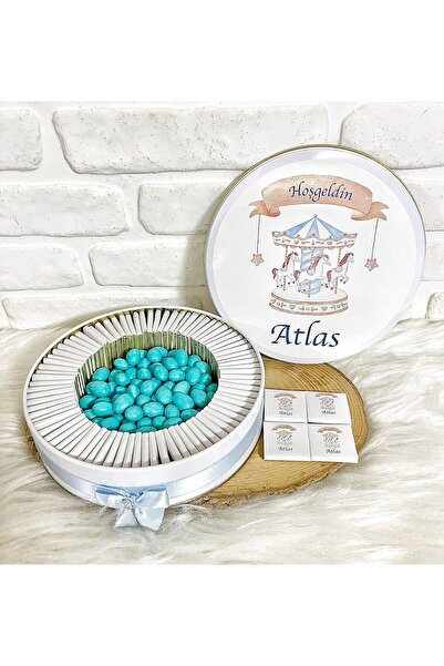 Sweet Story 50 Adet+200 Gr Draje Atlıkarınca Temalı İsme Özel Hoşgeldin Doğum...