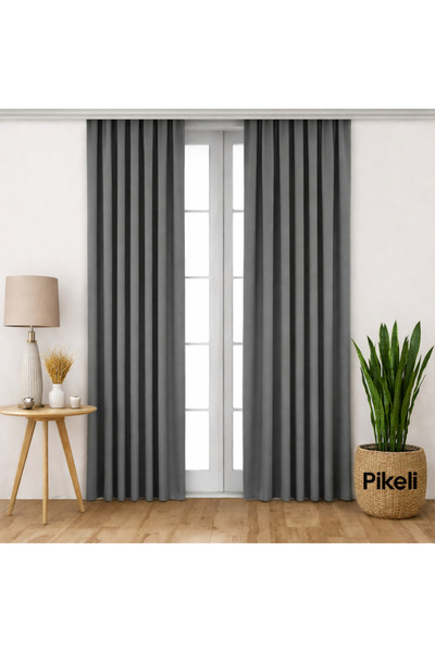 Pikeli Lüks Blackout Karartma Perde | Işık Kesici | Isı & Ses Yalıtımlı