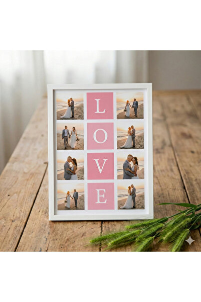 TAVİLOĞLU FOTOĞRAF Sevgiliye Hediye 8 Fotoğraf Baskılı Çerçeve