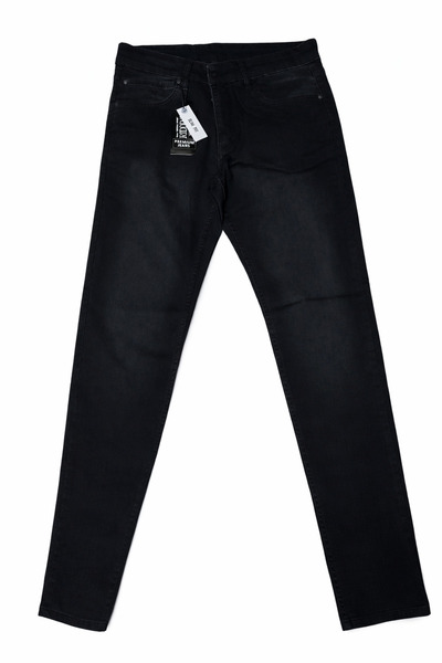 RIDDING Erkek Antrasit Likralı Esnek Slim Fit Premıum Jeans Kot Fermüarlı Pan...