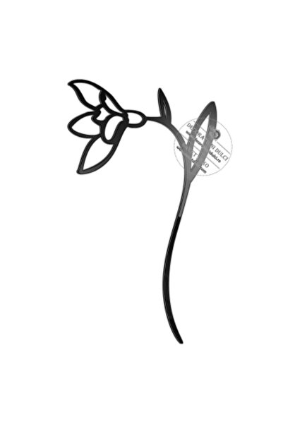 Decoratiuni Dulci Topper ghiocel inflorit - Negru