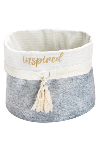 Lisinya Round Foldable Multi-Purpose Storage Organizer Box Felt Basket (maxi)...