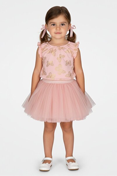 Limited Too Toddlers Girl 2 Pcs Allover Print Sleeveless Top And Tutu Skirt S...