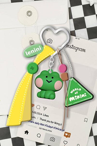 Miniso Minini Koleksiyon Dopamin Oturma Duruşu 3D Anahtarlık