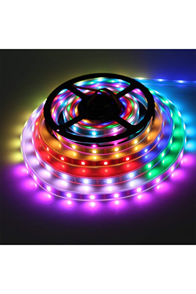 Kuzey YÜKSEK KALİTE IP65 RENKLİ ŞERİT LED IŞIK CEP KONTROL 4 METRE SİLİKONLU ...