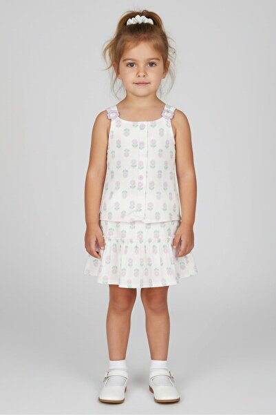 Little Lass Toddlers Girl 2 Pieces Floral Print Top And Bottom Set, Multicolor