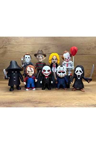 You Toys Halloween Set of 9 Figure Toys (Freddy+Chucky+Jigsaw+Michael+Jason+G...