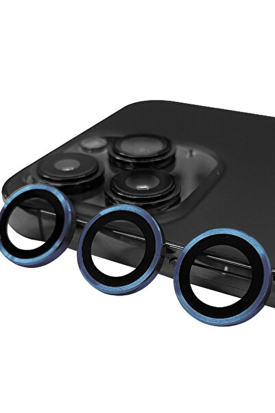 Twin Store مي للواردات ®   عدسة كاميرا آيفون 15 ريز ميتال - أزرق داكن