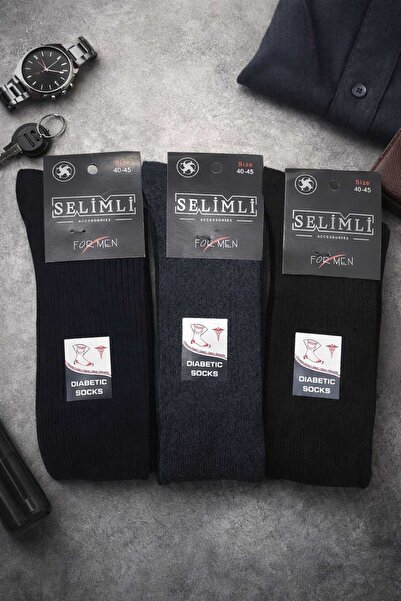 Valmira Erkek Pamuklu Diyabetik Soket Çorap Şeker Hastaları İçin - Mevsimlik ...