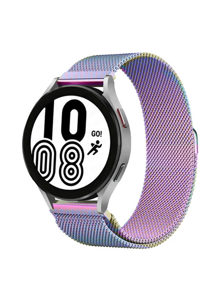 Twin Store Mey Import ®   Watch 20mm Metal Magnetic Strap - Rainbow