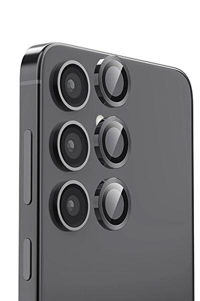 Twin Store مي للواردات ®   عدسة كاميرا معدنية لجالاكسي S25 ريز - أسود