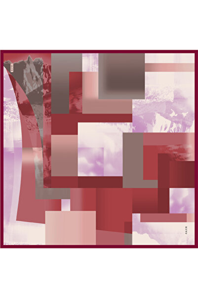 Aker 2025-2026 New Season Sura Silk Crepe Satin Scarf