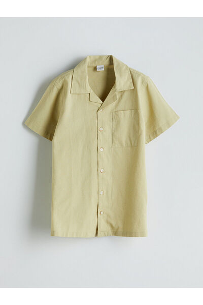 LC Waikiki Özmarka Нова колекция Ленена смес Момчешка риза