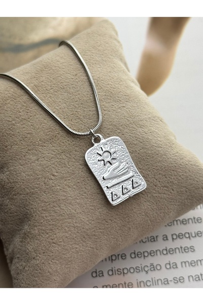 roshel Tarnish Free Steel Locket Pendant Silver Color Women's Necklace Snake ...